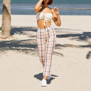 UO Plaid Flare Pant